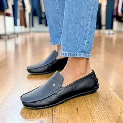 EVEGONZ - Mocasines Negros de Hombre Apaches