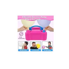 GENERICO - Kit Inflador de globos electrico + globos y accesorios