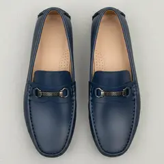 EVEGONZ - Mocasines para Hombre Color Azul