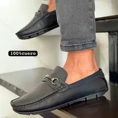 EVEGONZ - Mocasines para Hombre Color Negro