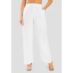 MARKETING PERSONAL - Pantalón Mujer Blanco Mp 114107