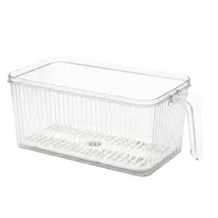 BUFFER FLASK - Recipiente Organizador Para Nevera 24.5 x 12.5 x 13.5 cm – Contenedor De Almacenamiento De Alimentos