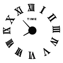 DECOR - Reloj de pared números romanos 70cm x 70cm