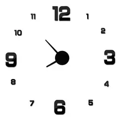 DECOR - Reloj de pared números grandes y pequeños 70cm x 70cm