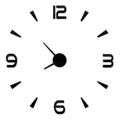 DECOR - Reloj de pared números y palos 70cm x 70cm
