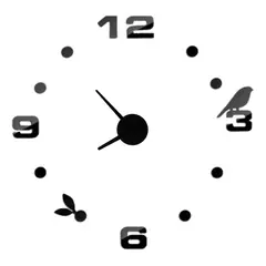 DECOR - Reloj de pared ave 70cm x 70cm