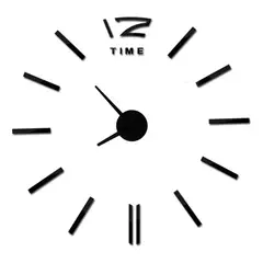 DECOR - Reloj de pared palos número12 70cm x 70cm