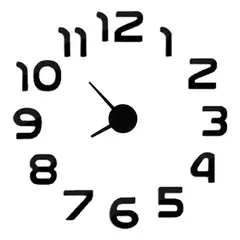 DECOR - Reloj de pared números completos 70cm x 70cm