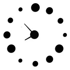 DECOR - Reloj de pared esferas pequeñas y grandes 70cm x 70cm