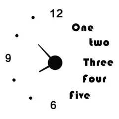 DECOR - Reloj de pared puntos inglés 70cm x 70cm