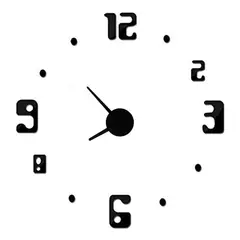 DECOR - Reloj de pared números y puntos 70cm x 70cm