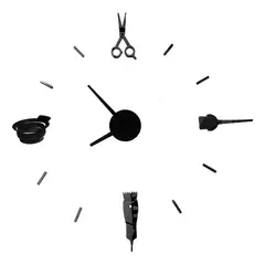 DECOR - Reloj de pared peluquería 70cm x 70cm