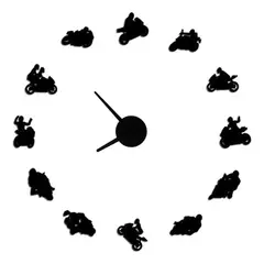 DECOR - Reloj de pared motos 70cm x 70cm