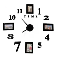 DECOR - Reloj de pared números y cuadros 70cm x 70cm