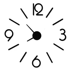 DECOR - Reloj de pared números y líneas 70cm x 70cm