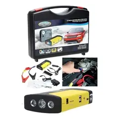 GENERICO - Iniciador Cargador Batería Auto Portátil Compresor Linterna