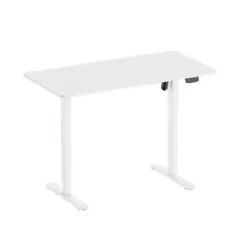 GENERICO - Escritorio Eléctrico de Altura Ajustable TechGo DMTB3-BL Diseño Ergonómico y Moderno, Blanco.