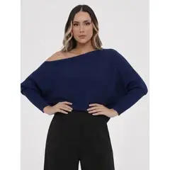 MOLGOA - Suéter para Mujer Cuello Bandeja - Samba