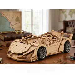 OTRAS MARCAS - Rompecabezas 3d Madera Auto Deportivo Diy