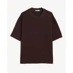 SEVEN SEVEN - Camiseta Para Hombre Manga Corta Cuello Redondo Color Café Marca #45097664