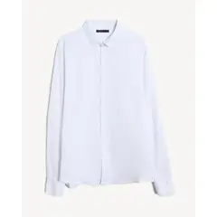 SEVEN SEVEN - Camisa Stretch Cuello Gales Para Hombre Marfil