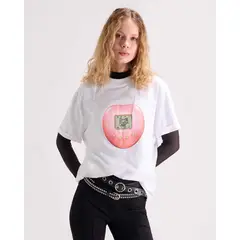 SEVEN SEVEN - Camiseta Oversize Estampada Para Mujer Blanco