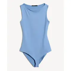 SEVEN SEVEN - Body Cuello Bandeja Licrado Para Mujer Azul
