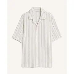 SEVEN SEVEN - Camisa Oversize Texturizada Para Hombre Beige
