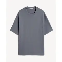 SEVEN SEVEN - Camiseta Para Hombre Manga Corta Cuello Redondo Color Gris Marca 45097664