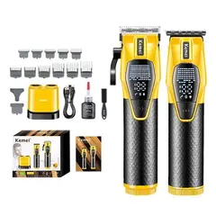 KEMEI - Combo Maquina Peluquera KM-8561 DB