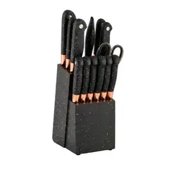 TELEVENTAS COM - Cuchillos De Cocina Antibacteriales Con Base y Accesorios