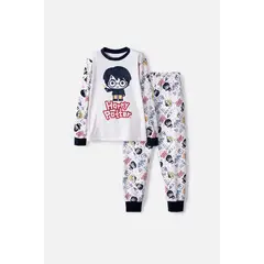 WARNER BROS - Pijama de Harry Potter pantalón largo marfil para niña