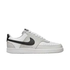 NIKE - Tenis Court Vision Lo Na Hombre-Blanco/Gris