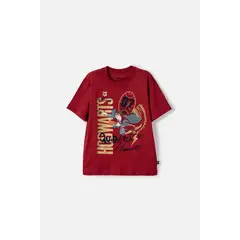 WARNER BROS - Camiseta de Harry Potter manga corta rojo para niño