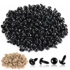 GENERICO - Ojos De Seguridad Amigurumi 9mm Negro 200und Manualidades