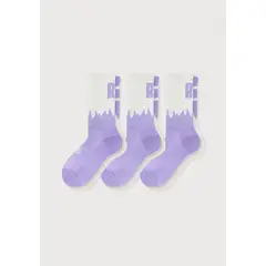 MR HAPPY - Media Ciclismo Dama Lila 35-39 Pack x3