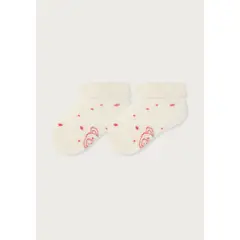 MR HAPPY - Media Acolchada Bebé Niña Fresco Suave Marfil 6 meses Pack x3