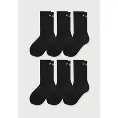 MR HAPPY - Media Ciclismo Unisex Negro 35-39 Pack x6