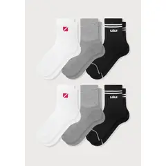 MR HAPPY - Media 34 Semi Acolchada Hombre Negro 40-43 Pack x6