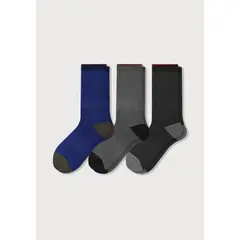 MR HAPPY - Media Térmica Senderismo Hombre Negro 40-43 Pack x3