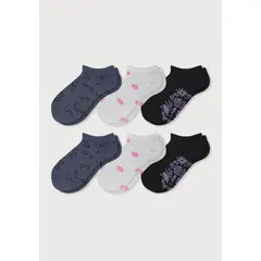 MR HAPPY - Media Talonera Lisa Dama 35-39 Pack x6