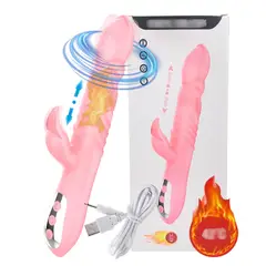 GENERICO - Vibrador Dildo Usb Super Premium Térmico, Subebaja Y 360
