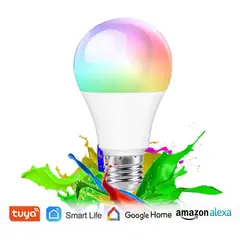 TECNOHOGAR JS - Bombillo Rgb Led Inteligente Alexa 9w Google Home Tuya