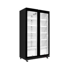 JLC ELECTRONICS - Vitrina Refrigerante vertical 690 Litros - Modelo JLC-720SCPMNB con Iluminación Multifuncional de 3 Colores y Enfriamiento Rápido