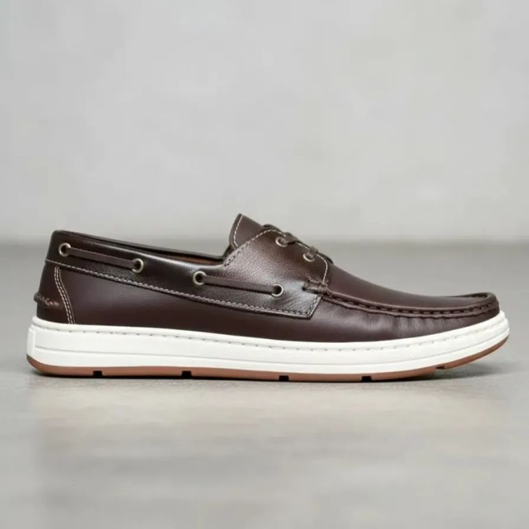 Imagen de Mocasines en Cuero para Hombre Marron