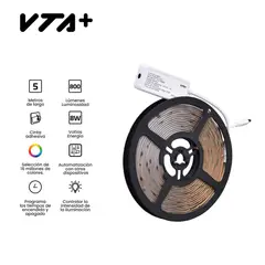 GENERICO - Cinta de Luces VTA+ LED RGB 5 Mt Denom