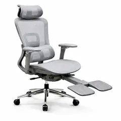MOBLIHOUSE - Silla Ergonómica Human 360° Respaldo Ajustable 6 Niveles Gris