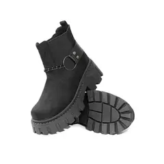 BALLERINA - Botín Urban Negro Ballerinas Chain