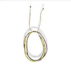 MERAKI - Pulsera mujer de miyuki y piedra cristal murano - Manilla mujer