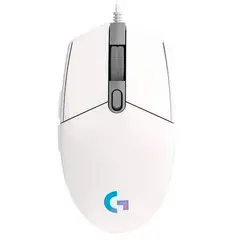 LOGITECH - Mouse Gamer G203 Lightsync Blanco RGB